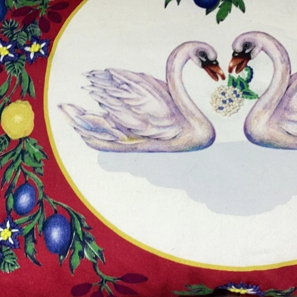 - Anthropologie Lou Rota 12 days swan pillow new without
